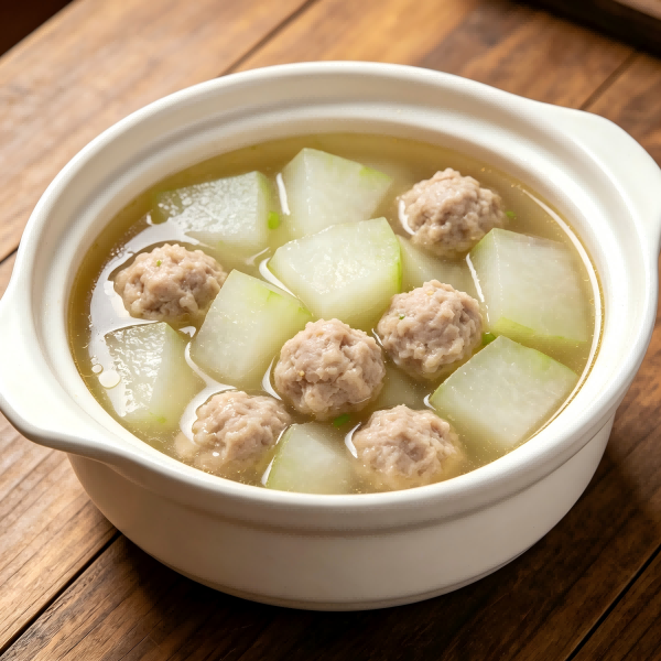 Clear Winter Melon Handmade Pork Meatball Soup