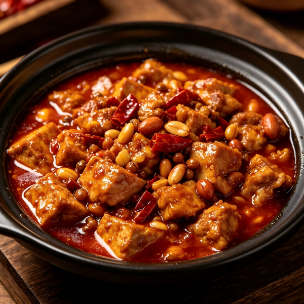 Kung Pao Chicken & Tofu with Roasted Peanuts