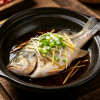 Cantonese Steamed Whole Fresh Perch with Ginger Scallion