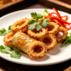 Crispy Golden Fried Calamari Rings