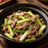 Sizzling Scallion Ginger Stir-Fried Beef