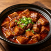 Braised Pork Belly & Tofu in Rich Soy Sauce Gravy